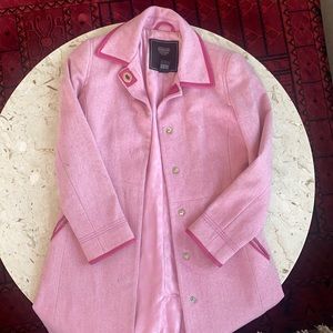 Pink Coach Winter Jacket (Pea Coat Style)